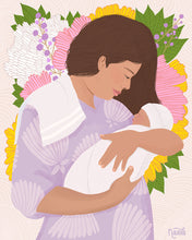 Load image into Gallery viewer, Mother and Child in Dahlias
