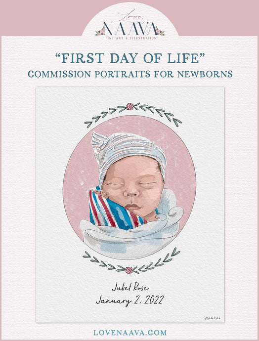 "First Day Of Life" Portraits for Newborns