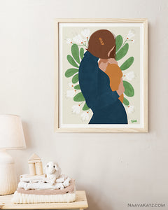 Mother and Child in Lilies